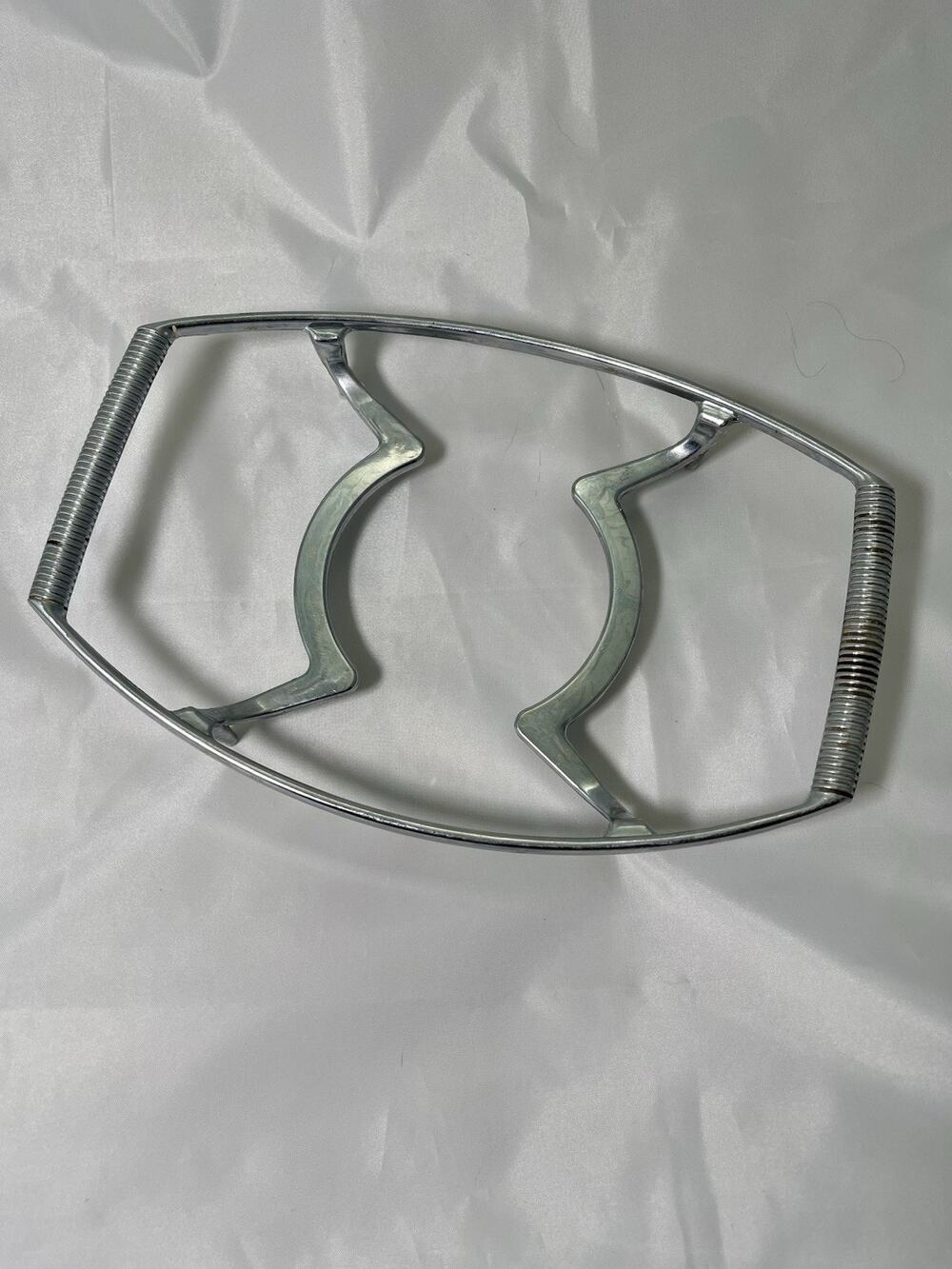 Vintage Corningware P-11-M Handled Trivet Casserole Holder Silver